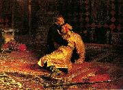Ilya Repin Ivan the Terrible and His Son Ivan on November 16th, 1581 Spain oil painting artist